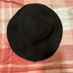 Black summer hat